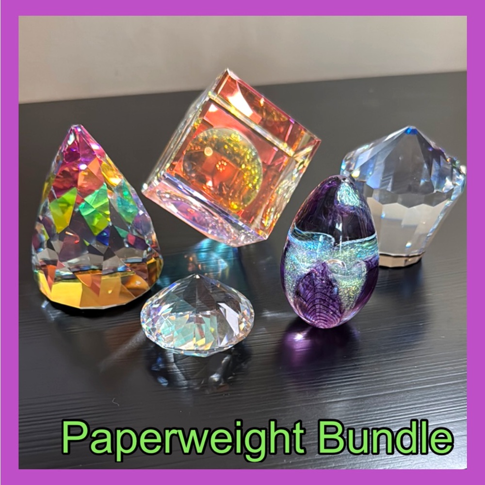💎 CRYSTAL PAPERWEIGHTS BUNDLE
